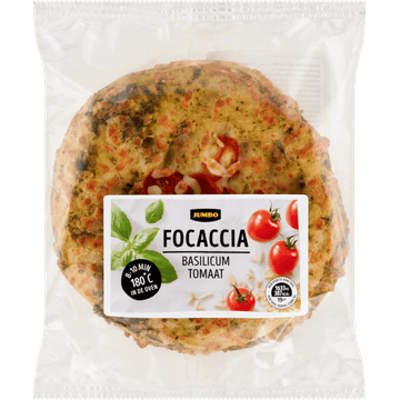 Jumbo Focaccia Basilicum Tomaat 300 g