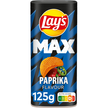 Lay's Max Ribbel Chips Paprika Snackbox 125g