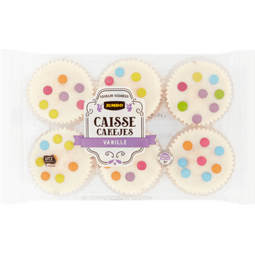 Jumbo Caisse Cakejes Vanille 6 Stuks