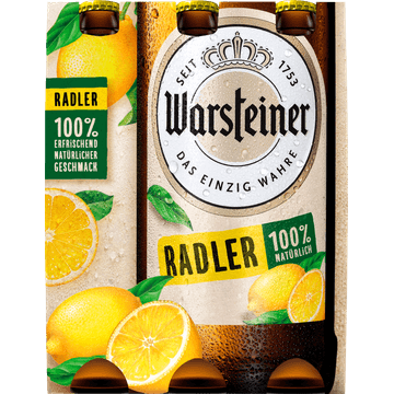 Warsteiner - Premium Radler - Fles - 6 x 330ML