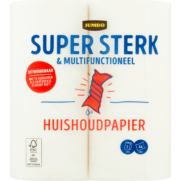 Jumbo Huishoudpapier Super Sterk & Multifunctioneel 2 Rollen
