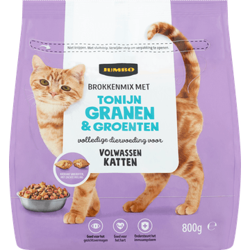 Jumbo Brokkenmix met Tonijn Granen & Groenten 800 g