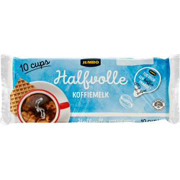Jumbo Halfvolle Koffiemelk Cups 10 Stuks