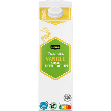 Jumbo Halfvolle Yoghurt met Vanillesmaak 1 L