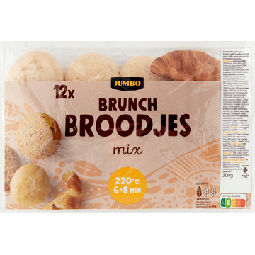 Jumbo Brunch Broodjes Mix 12 Stuks 300 g