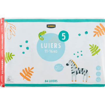 Jumbo Luiers Maat 5 11-16 kg Voordeelverpakking 64 Stuks