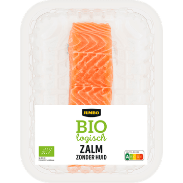 Jumbo Biologisch Zalm zonder Huid ca. 110 g