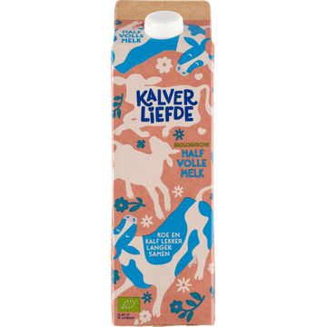 Kalverliefde Biologische Half Volle Melk 1 L