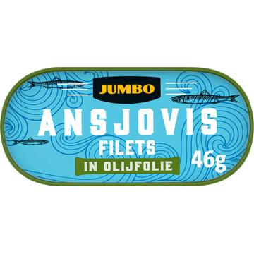 Jumbo Ansjovis Filets in Olijfolie 46 g