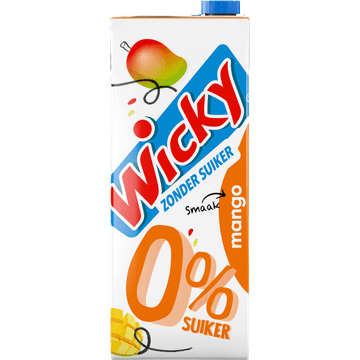 Wicky Zonder Suiker Mango Smaak 1,5 L