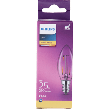 Philips Led Filament Kaars 25W E14 box