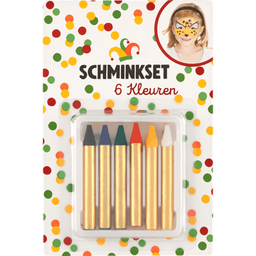 Schminkset Kleuren 6 x 1,6 g