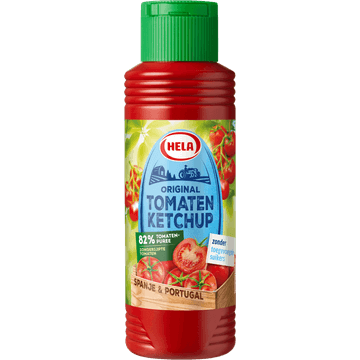 Hela Tomaten Ketchup zonder toegevoegde suikers 300 ml