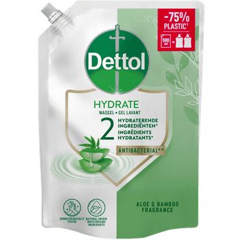 Dettol Hydrating Wasgel Aloë Vera Navulling 500 ml