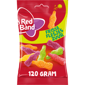 Red Band Frisse Flesjes Zuur 120 g