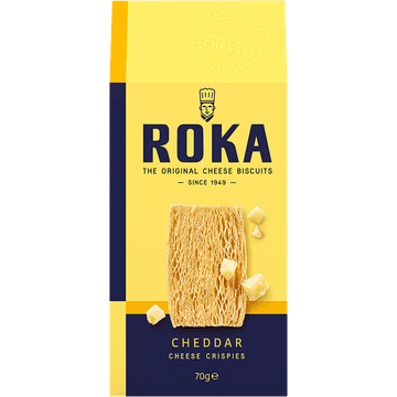 Roka Cheddar Cheese Crispies 70 g