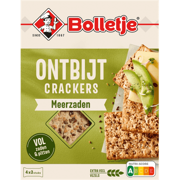 Bolletje Ontbijt Crackers Meerzaden 4 x 3 Stuks 270 g