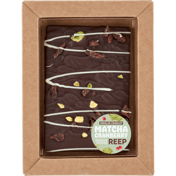 Jumbo Chocoladereep Puur met Matcha, Cranberry & Pistache 100 g