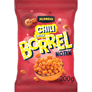 Jumbo Chili Smaak Borrelnoten 200 g