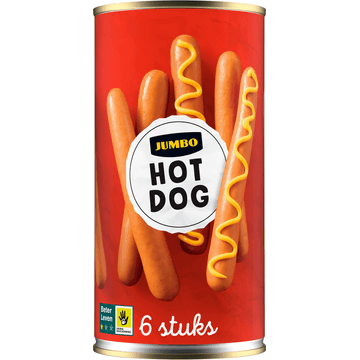 Jumbo Hotdogs 6 Stuks