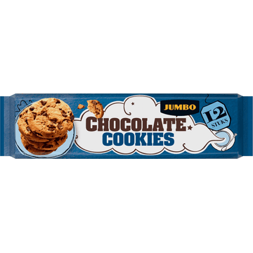 Jumbo Chocolate Cookies met Stukjes Pure Chocolade 225 g