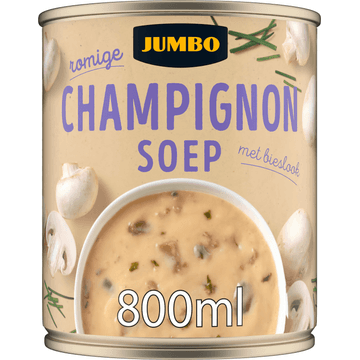 Jumbo Champignonsoep met Bieslook 800ML