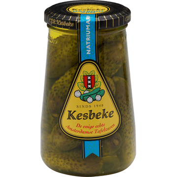 Kesbeke Augurken AB Natriumarm Zoetzuur 180 g