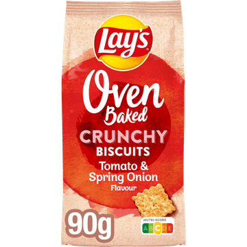 Lay's Oven Baked Biscuits Tomaat & Onion 90 gr