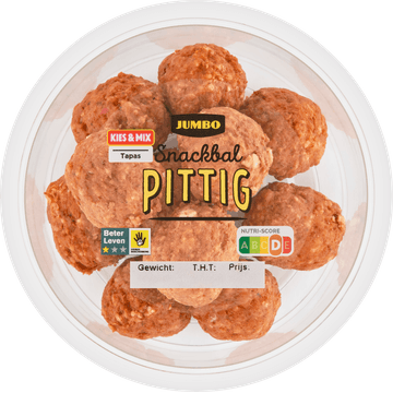 Jumbo Snackbal Pittig 135 g
