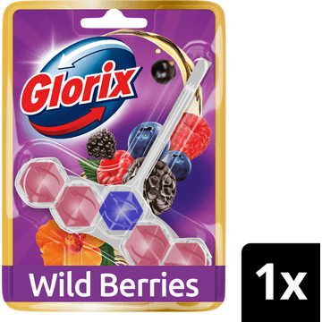 Glorix Aromalux Toiletblok Wild Berries & Hibiscus Oil 1 stuk