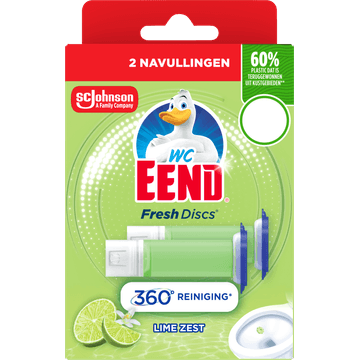 WC Eend Fresh Discs Lime Zest 2 x 36 ml