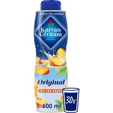Karvan Cévitam Ice Tea Peach Original Siroop, 600 ml