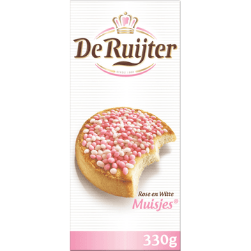 De Ruijter Rose en Witte Muisjes 330 g