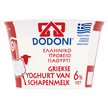 Dodoni Griekse Yoghurt van Schapenmelk 6% Vet 170 g