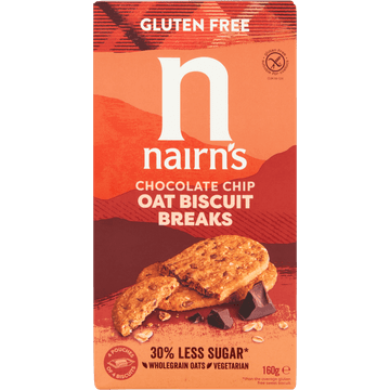 Nairn's Chocolate Chip Oat Biscuit Breaks 16 Stuks 160 g