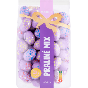 Jumbo Paasei Mix Melk, Wit & Puur Praliné Gevuld 450 g
