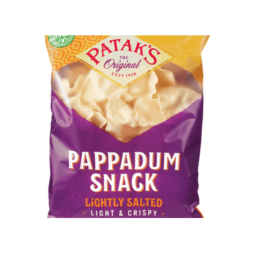 Pappadum snack lightly salted
