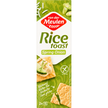 Van Der Meulen Rice Toast Spring Onion 2 x 15 Stuks 65 g
