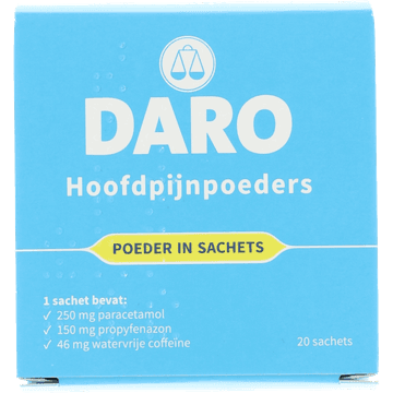 Daro hoofdpijnpoeders 20st UAD