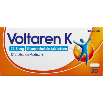 Voltaren K 12,5 mg tabletten bij spier- en gewrichtspijn, 20 stuks