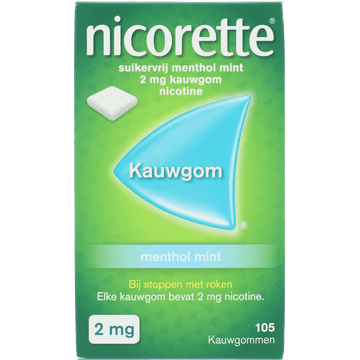 Nicorette Nicotine Kauwgom Suikervrij 2