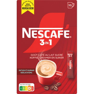 Nescafé 3in1 Oploskoffie - 10 Stuks