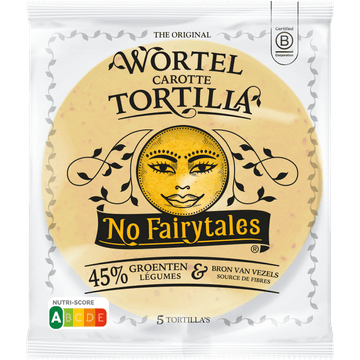 No Fairytales the Original Wortel Tortilla 5 Stuks 200 g