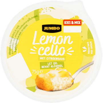 Jumbo Lemoncello Toetje met Citroensaus 75 g - Bevat Alcohol