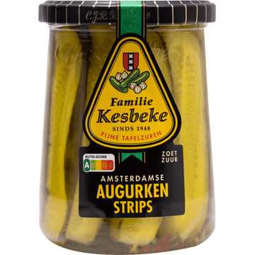 Kesbeke Amsterdamse Augurken Strips 495 g