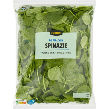 Jumbo Gewassen Spinazie 600 g