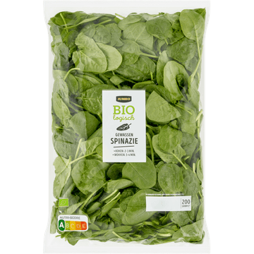 Jumbo Biologisch Gewassen Spinazie 200 g