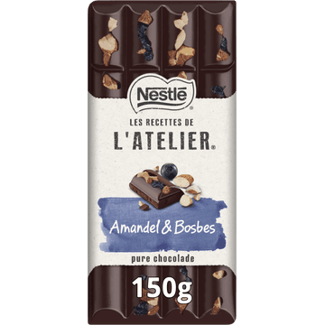NESTLÉ L'ATELIER Pure chocoladereep amandel & bosbes