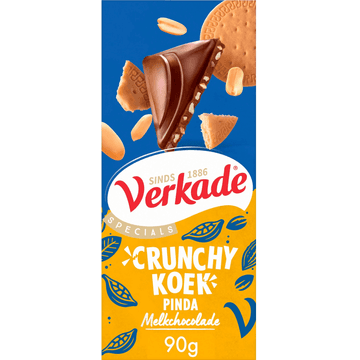 Verkade Specials Crunchy Koek Pinda Melkchocolade 90 g