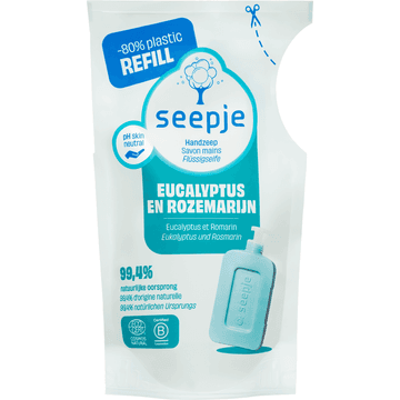 Seepje Handzeep Navulling Eucalyptus Rozemarijn 300 ML